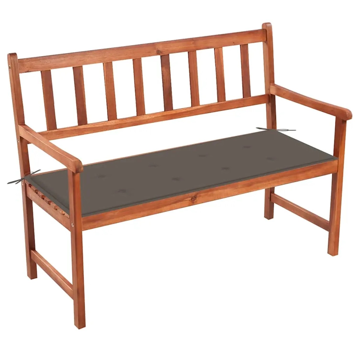 vidaXL Gartenbank mit Auflage 120 cm Massivholz Akazie 3063776