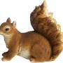 Detailreiche Deko-Figur: Eichhörnchen aus Polyresin, 14 cm hoch, für die Gartendekoration.