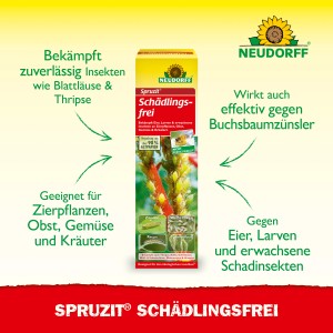 Neudorff Spruzit Schädlingsfrei, 100ml Flasche. Mittel gegen Blattläuse und andere Schädlinge im Garten.