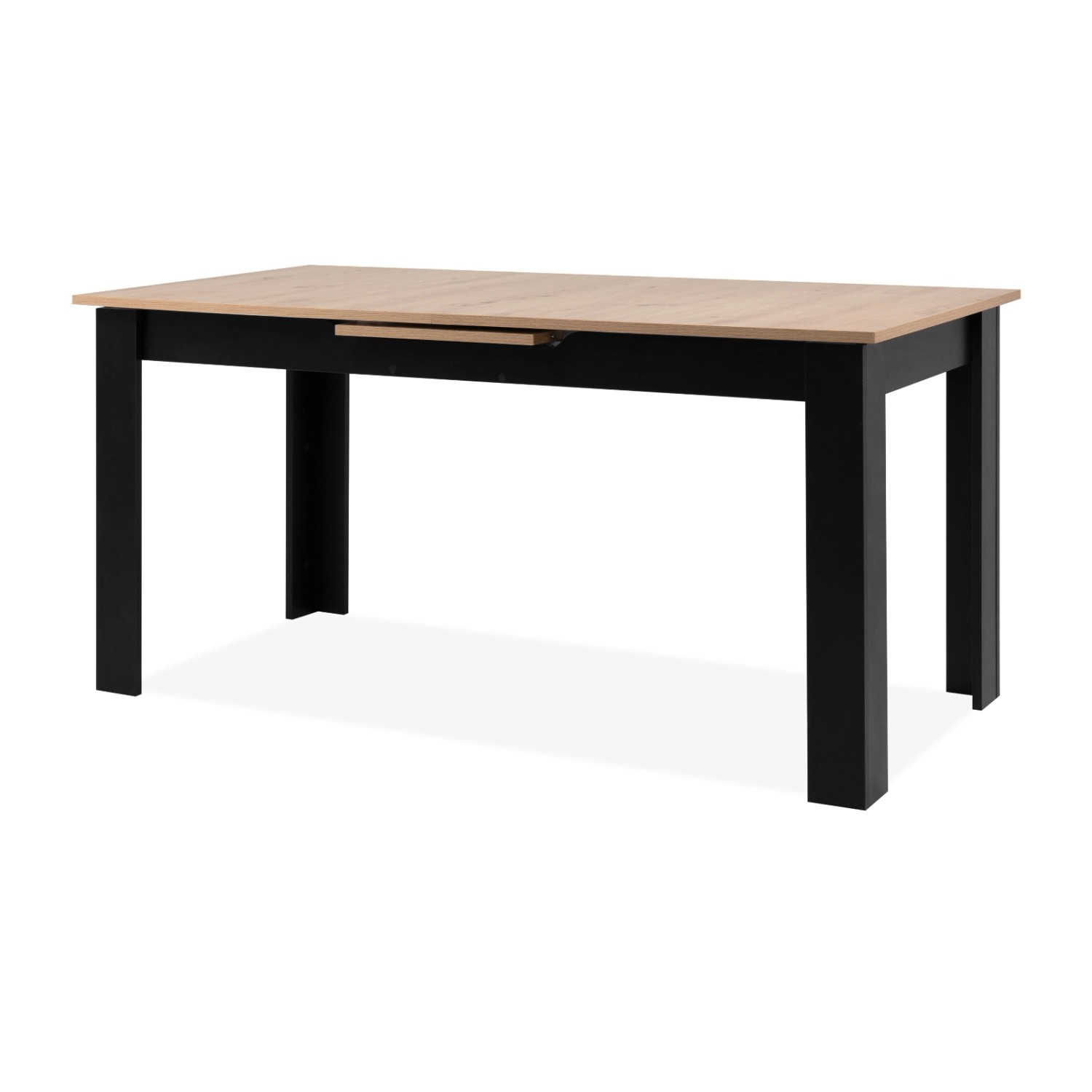 Furn.Design Esstisch Eiche Schwarz 160 - 200 cm Ausziehbar Finham günstig online kaufen