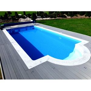 Summer Fun Pool mit Styroporpoolsteinen, 4x3x1,5m. Poolbau Schritt 1.