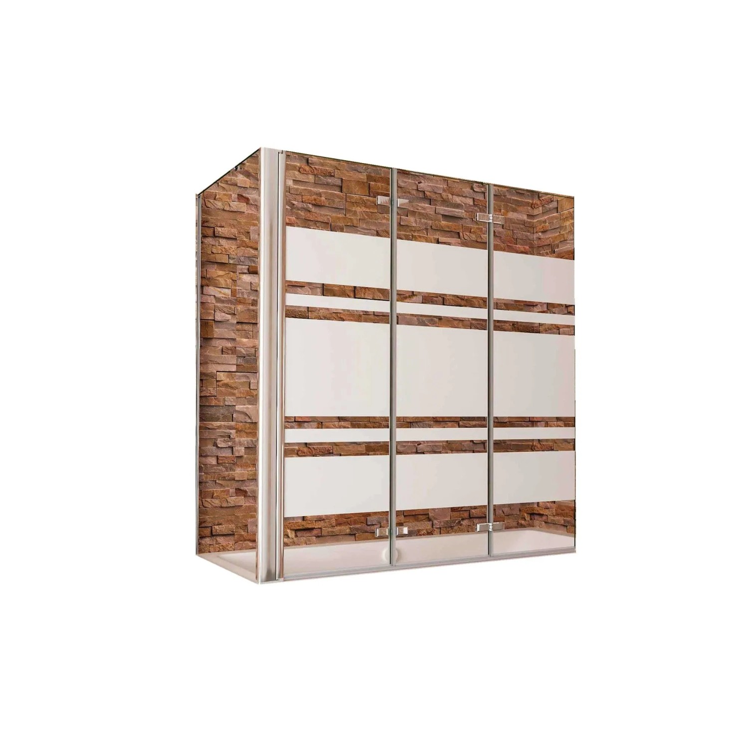 Duschparadies Badewannenaufsatz Badewannenfaltwand 3tlg Faltwand 130x140cm Duschabtrennung Duschwand Mit Seitewand 75cm