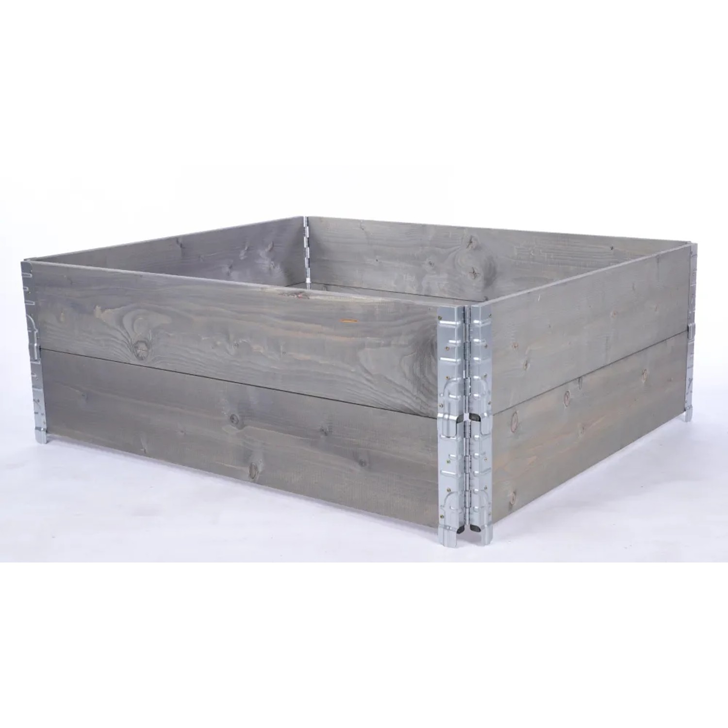 PROREGAL Hochbeetkisten GrowBox HxBxT 40x120x100cm 2 Ebenen Holz Grau günstig online kaufen