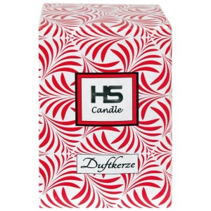 HS Candle Duftkerze Weihnachten Rot Bonbon im dekorativen Karton.
