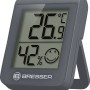 Graues BRESSER Thermo- und Hygrometer zur Anzeige von Temperatur und Luftfeuchtigkeit.