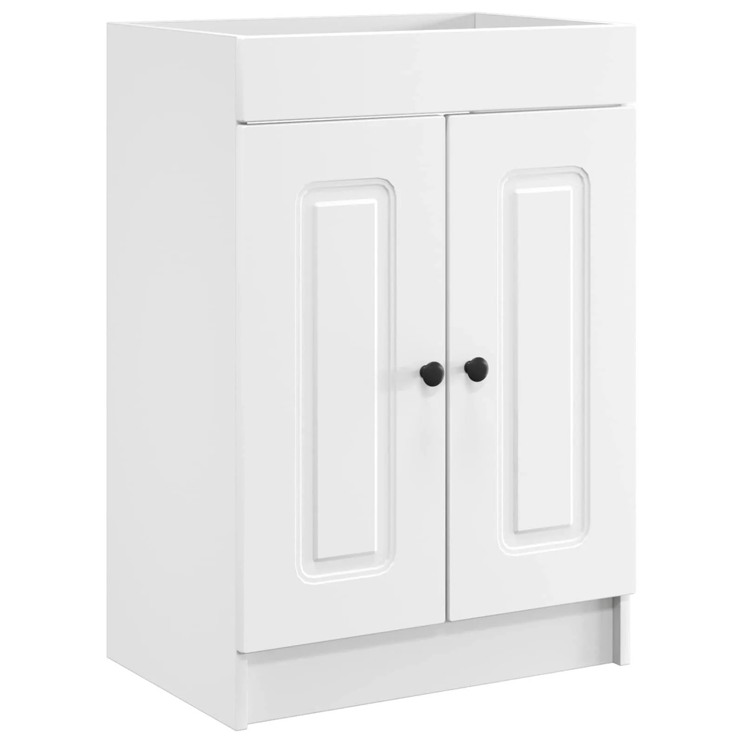 vidaXL Unter dem Waschbecken Badschrank Weiß 56 x 37,5 x 81 cm 890004