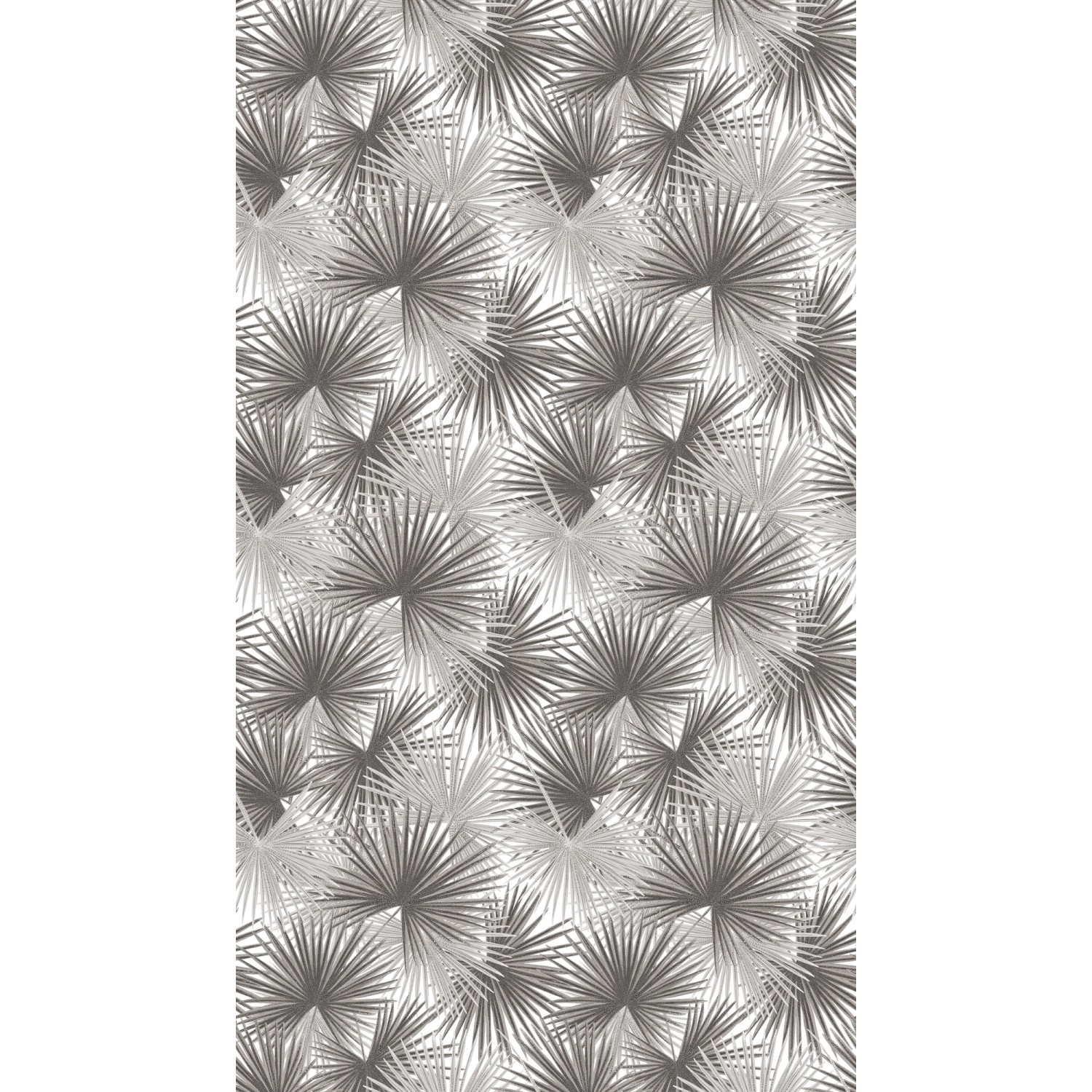 A.S. Creation Fototapete Farn Blätter 1,59 m x 2,8 m Grau-Weiß FSC® günstig online kaufen