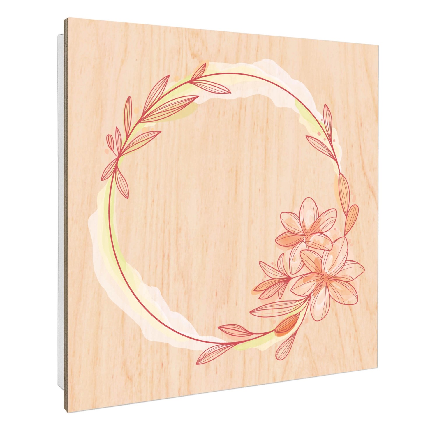 Banjado Großer Schlüsselbox Holz 30x30cm Weiß Scharnier Rechts 50 Haken Sch günstig online kaufen