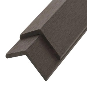 vidaXL Winkelleisten 5 Stk WPC 170 cm Dunkelbraun 45022
