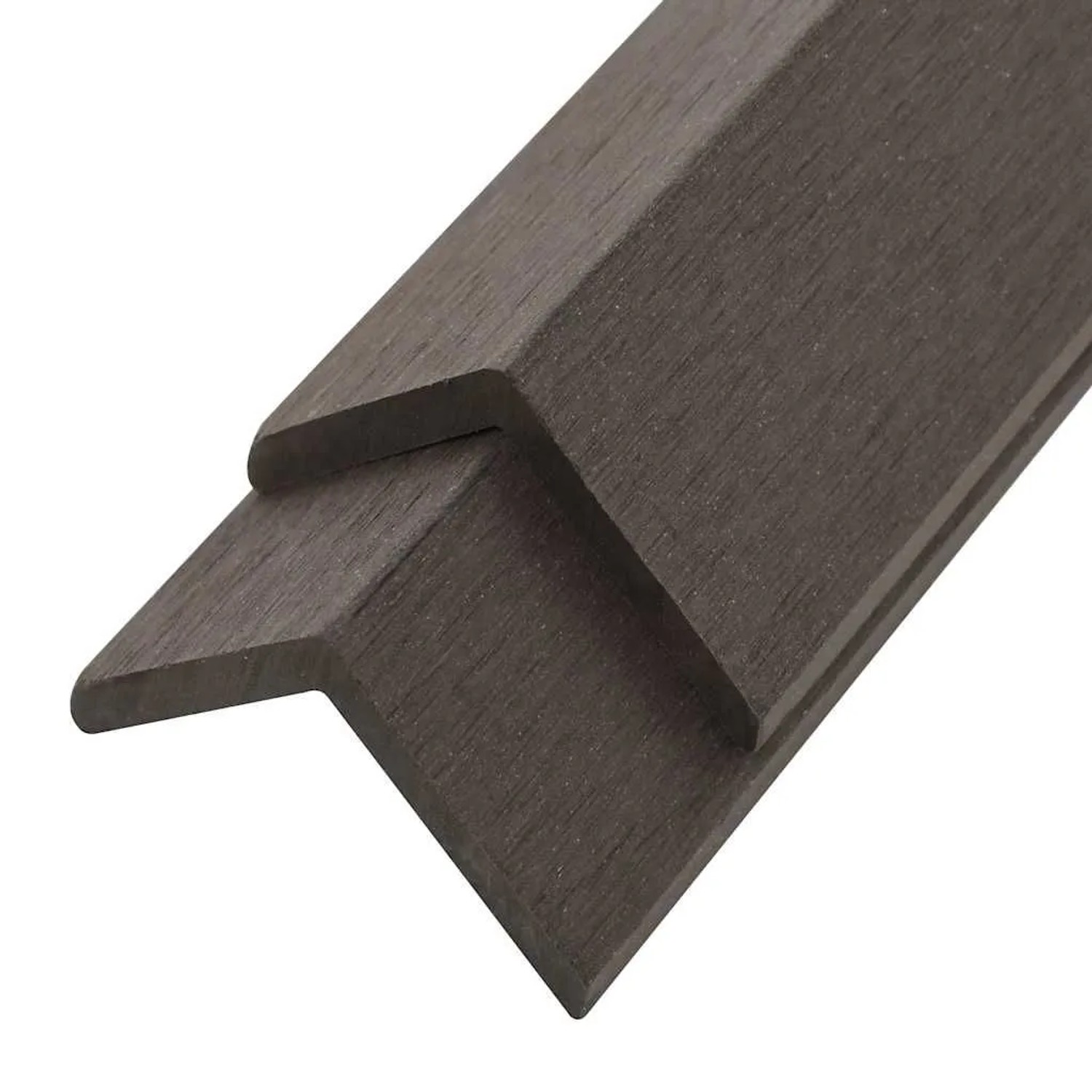vidaXL Winkelleisten 5 Stk WPC 170 cm Dunkelbraun 45022