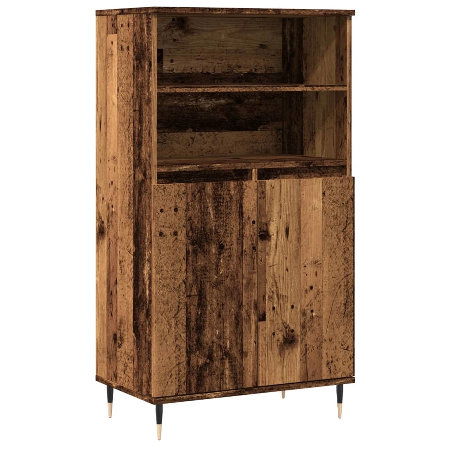 vidaXL Highboard Altholz-Optik 60x36x110 cm Holzwerkstoff 857458 günstig online kaufen