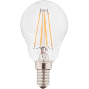 Globo E14 LED Leuchtmittel in Glühlampenform, 4W, warmweißes Licht.