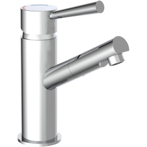 Schütte Waschbeckenarmatur Cornwall Niederdruck, Chrom-Optik für drucklose Geräte.