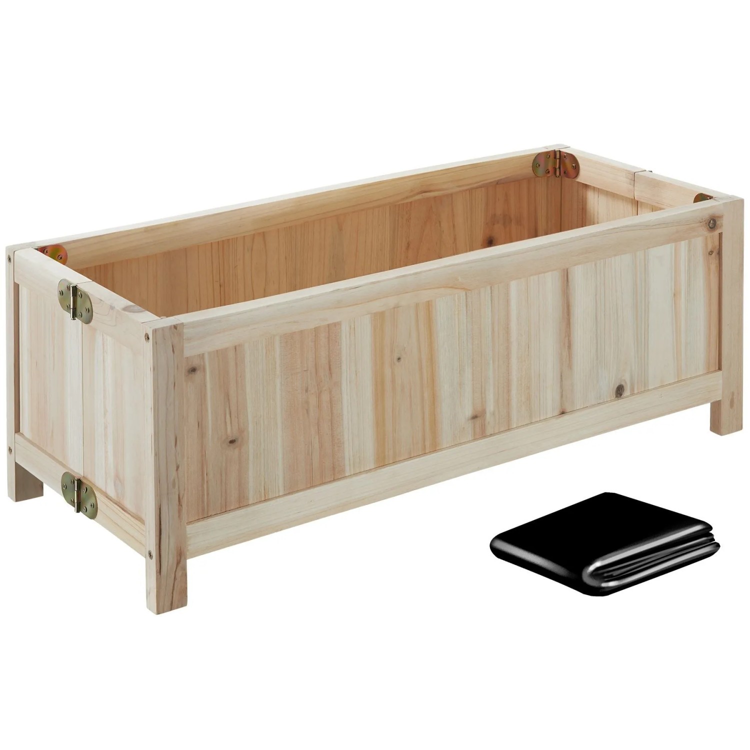 Tectake Hochbeet Blomster Klappbar Fassungsvermögen 30 L  30 x 70 x 25 cm Braun