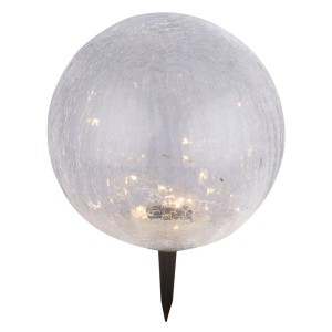 Globo Leuchtgegenstand Solarleuchte Kugel Schwarz 25 cm