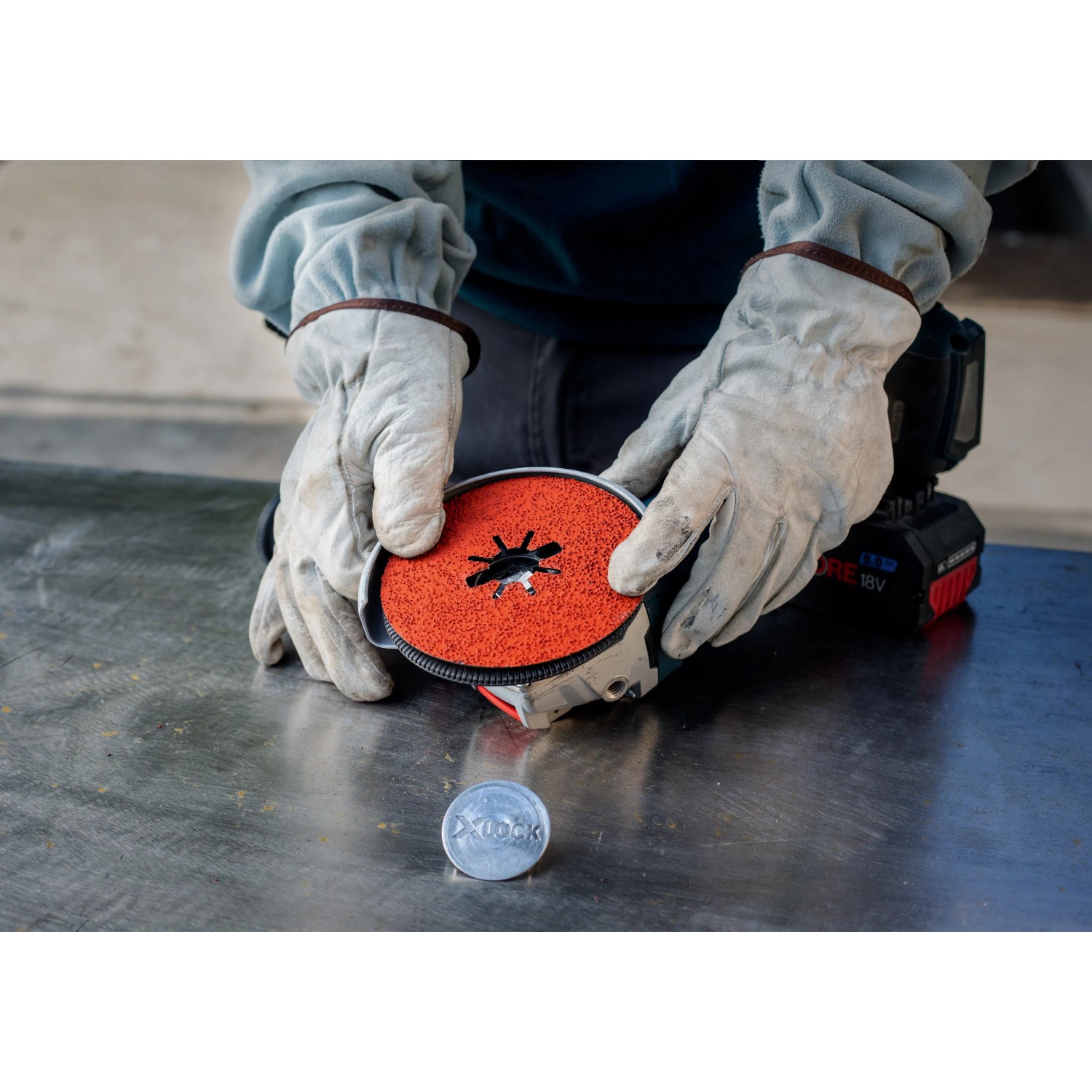 Bosch Expert Fiberscheibe X-Lock R781, Ø 125mm, Körnung 36, 25 Stück, Zubehör für Winkelschleifer.