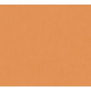 Orangefarbene Vliestapete Uni für das Kinderzimmer, FSC®-zertifiziert.