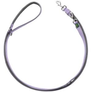 Verstellbare Hunter Führleine Neopren in Lavendel, 2 m lang, für Hunde.
