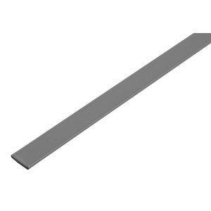 Alberts Flachstange aus Aluminium in Anthrazit, 2000 mm lang.