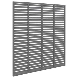 vidaXL Lamellenzaun WPC 180x180 cm Grau 318107