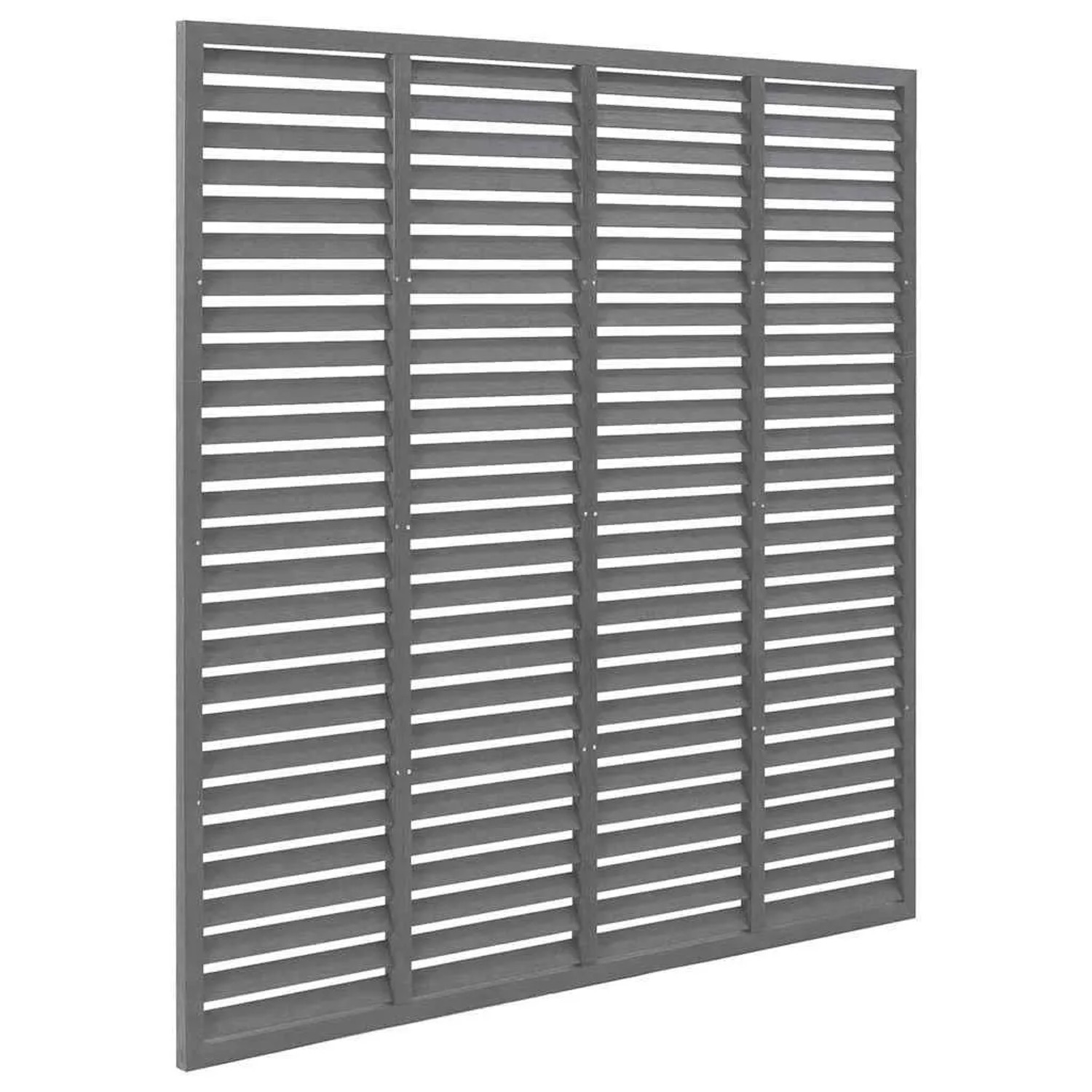 vidaXL Lamellenzaun WPC 180x180 cm Grau 318107