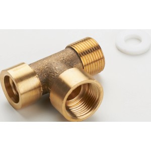 T-Stück aus Messing für baliv Küchenarmaturen KI-1050 und weitere Modelle.