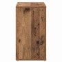 vidaXL Sideboard aus Holzwerkstoff in Altholz-Optik, rustikal braun mit Holzmaserung. Rechteckiger Schrank für Stauraum.