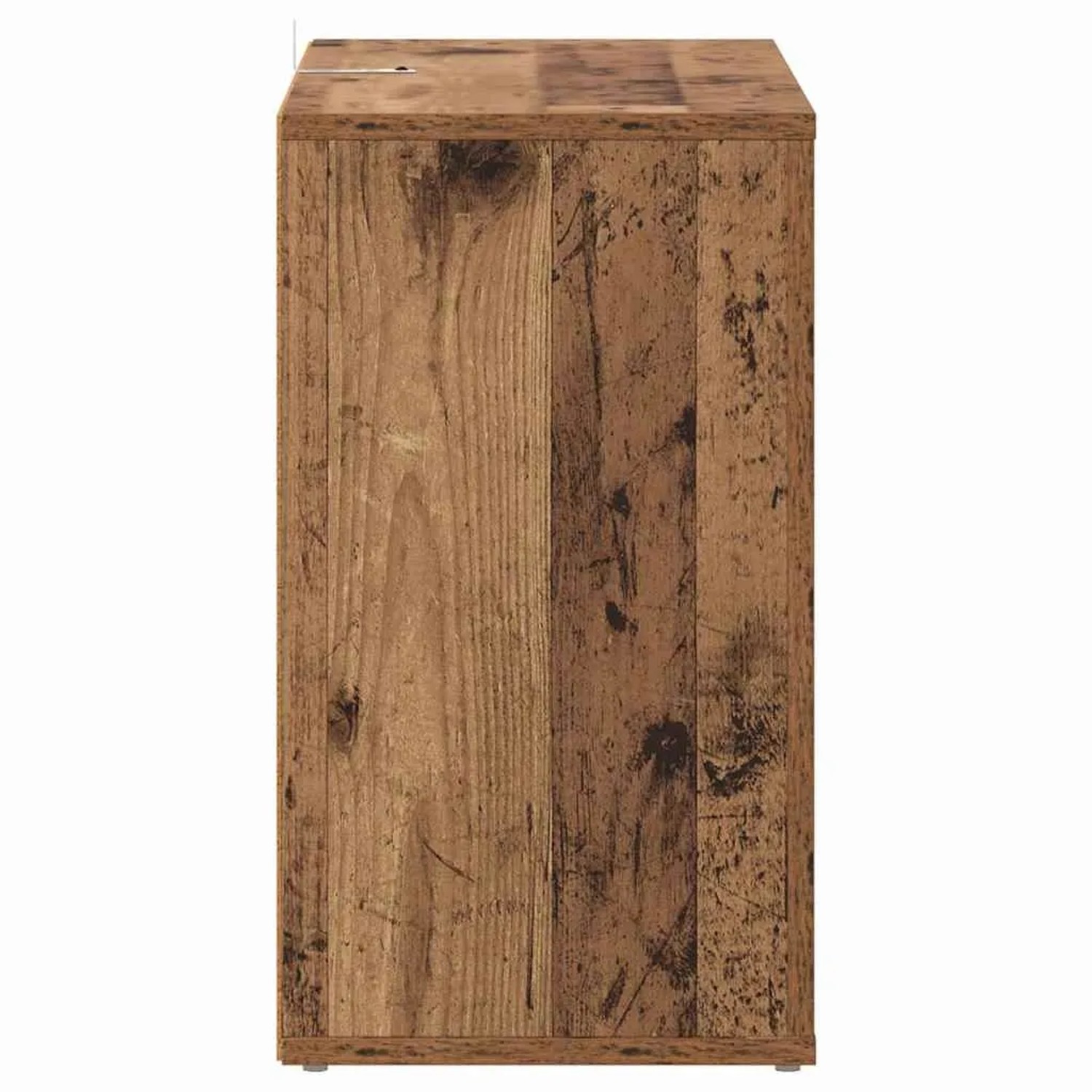 vidaXL Sideboard aus Holzwerkstoff in Altholz-Optik, rustikal braun mit Holzmaserung. Rechteckiger Schrank für Stauraum.