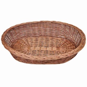 vidaXL Hundebett aus Weide Natur 90 cm 170340