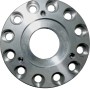 Rotwerk Universal Adapterflansch 72/55 für Drehmaschinen, silberfarben.