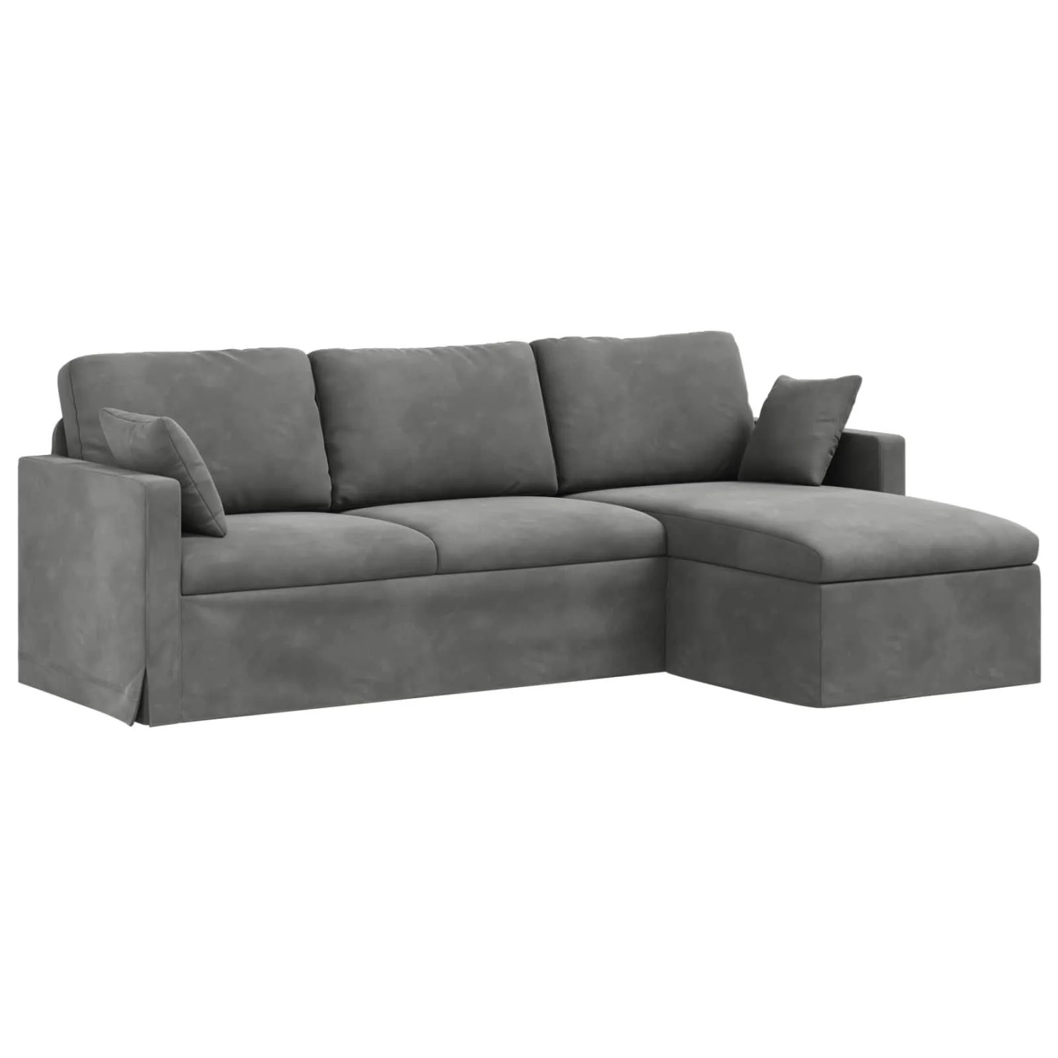 vidaXL Sofa Dunkelgrau 198 x 134 x 80 cm Samt 42024468
