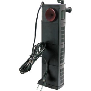 JBL CristalProfi i100 greenline Aquarium Innenfilter, schwarzer Kasten mit Kabel und Stecker.