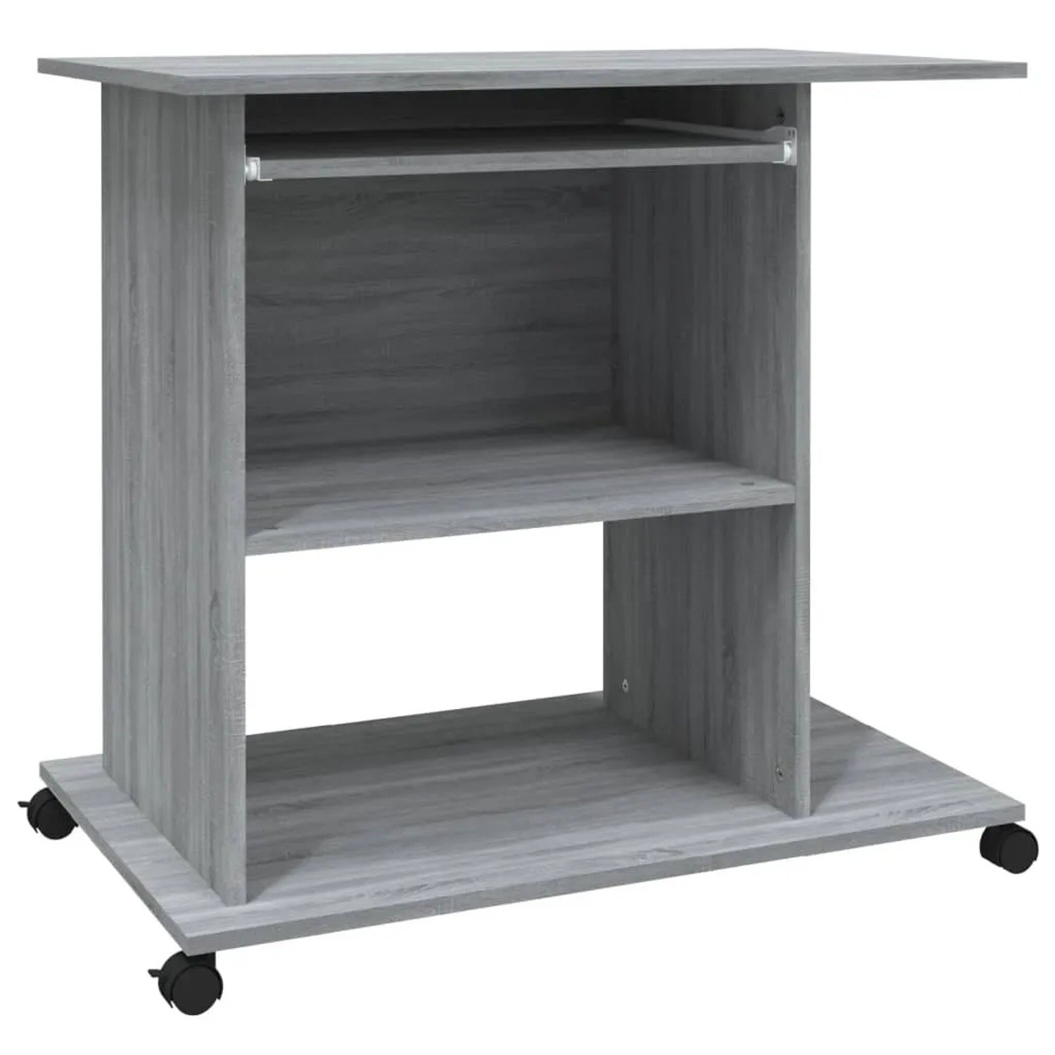 vidaXL Schreibtisch Grau Sonoma 80x50x75 cm Holzwerkstoff 815544
