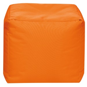 Orangefarbener Sitting Point Hocker Scuba, 60 l, ideal als Sitzsack für Innen- und Außenbereich.