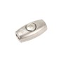 Ovale Conacord Seilklemme aus Stahl, Ø 4 mm x 34 mm, für Seilbefestigung.