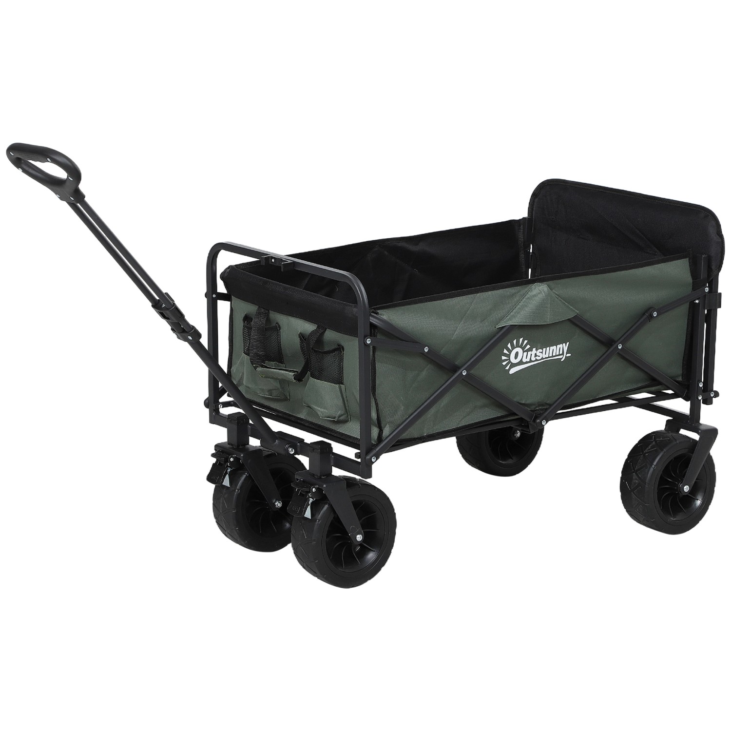 Outsunny Camping Trailer Stahl Polyester  125L x 48B x 78-102H cm günstig online kaufen