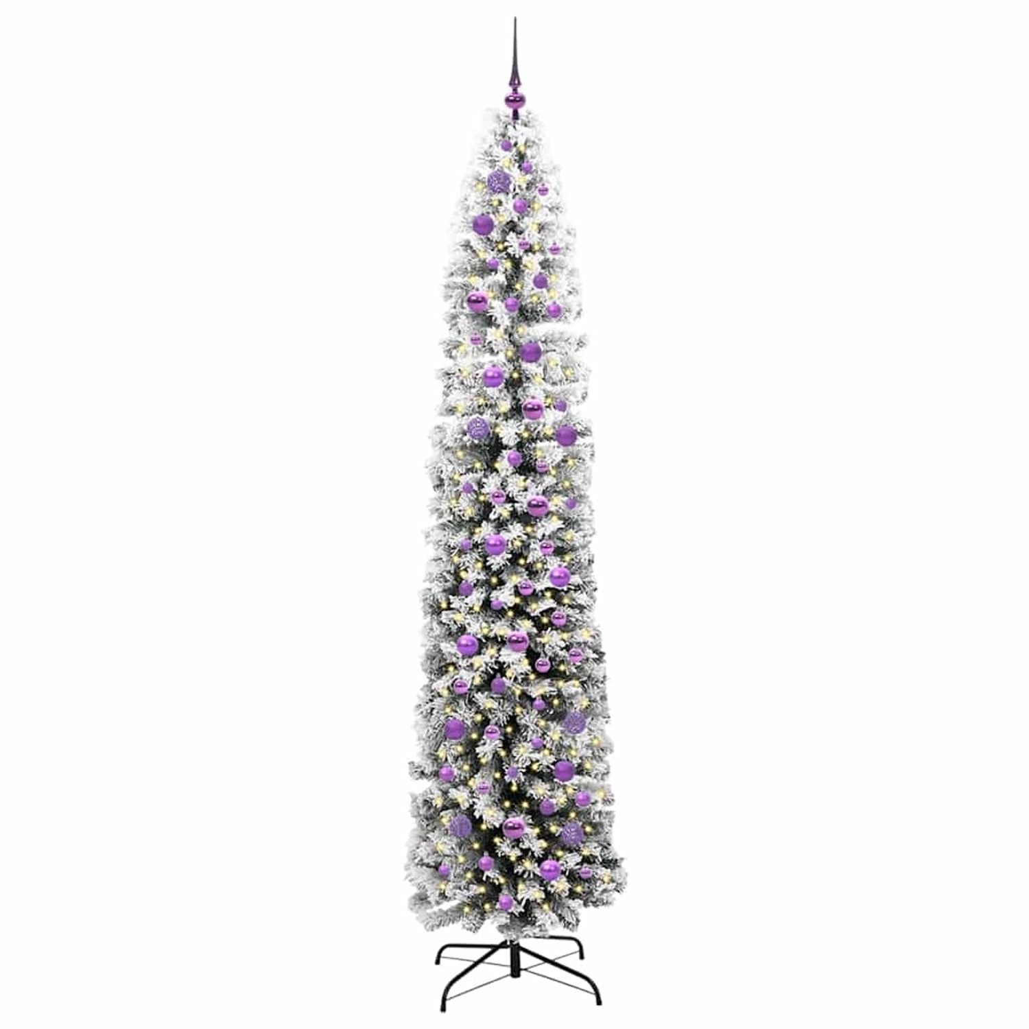 vidaXL Künstlicher Weihnachtsbaum mit 300 LEDs mit Ständer Grün 240 cm 3395050