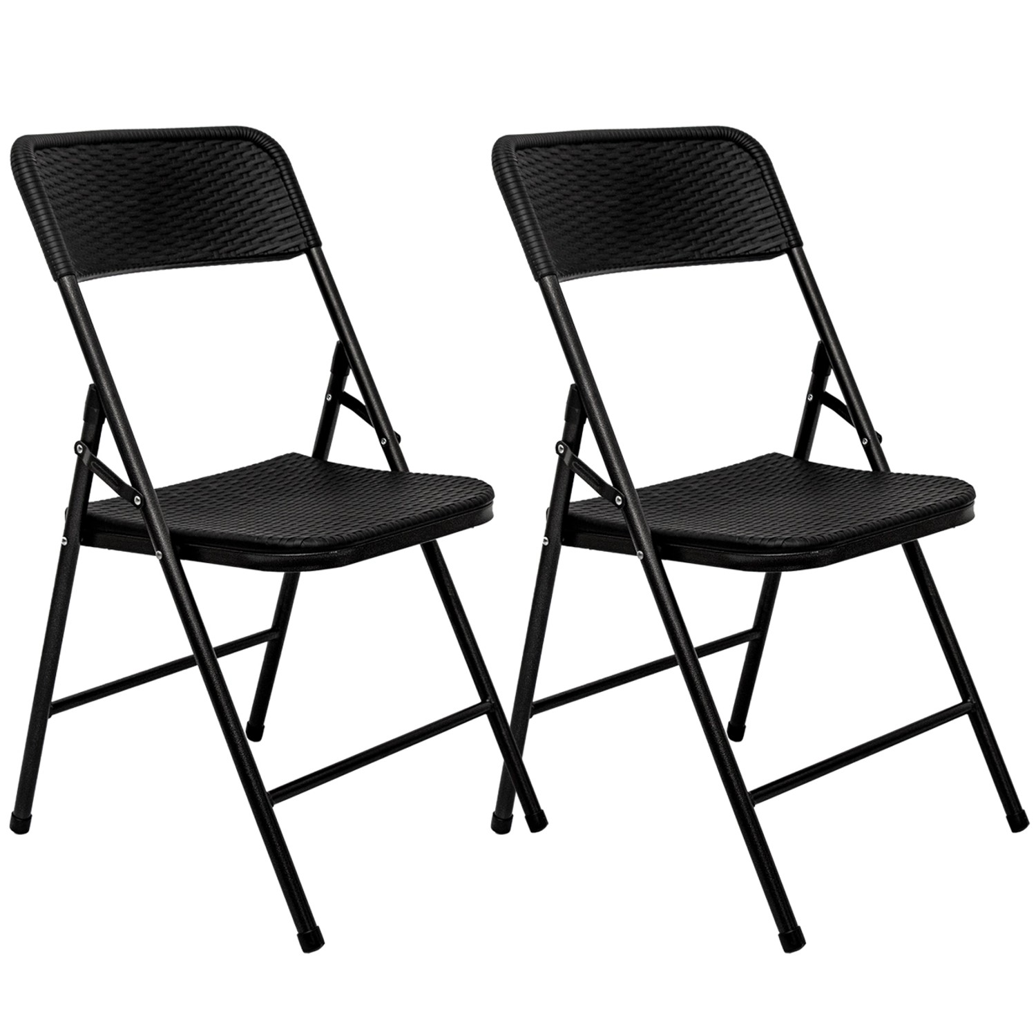 AMANKA Klappstühle 2er Set 50 x 46 x 835 cm bis 150 kg Belastbar - Schwarz günstig online kaufen