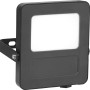 Schwarzer LED-Außenstrahler Floodlight, 10W, 1300lm, für Garten und Wege.