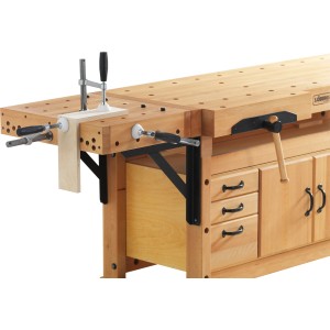 Sjöbergs Elite Clamping Platform als Erweiterung für Hobelbank mit Spannvorrichtung.