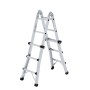 MUNK Gelenk-Teleskopleiter, 4x3 Sprossen, ausziehbar und treppengängig.