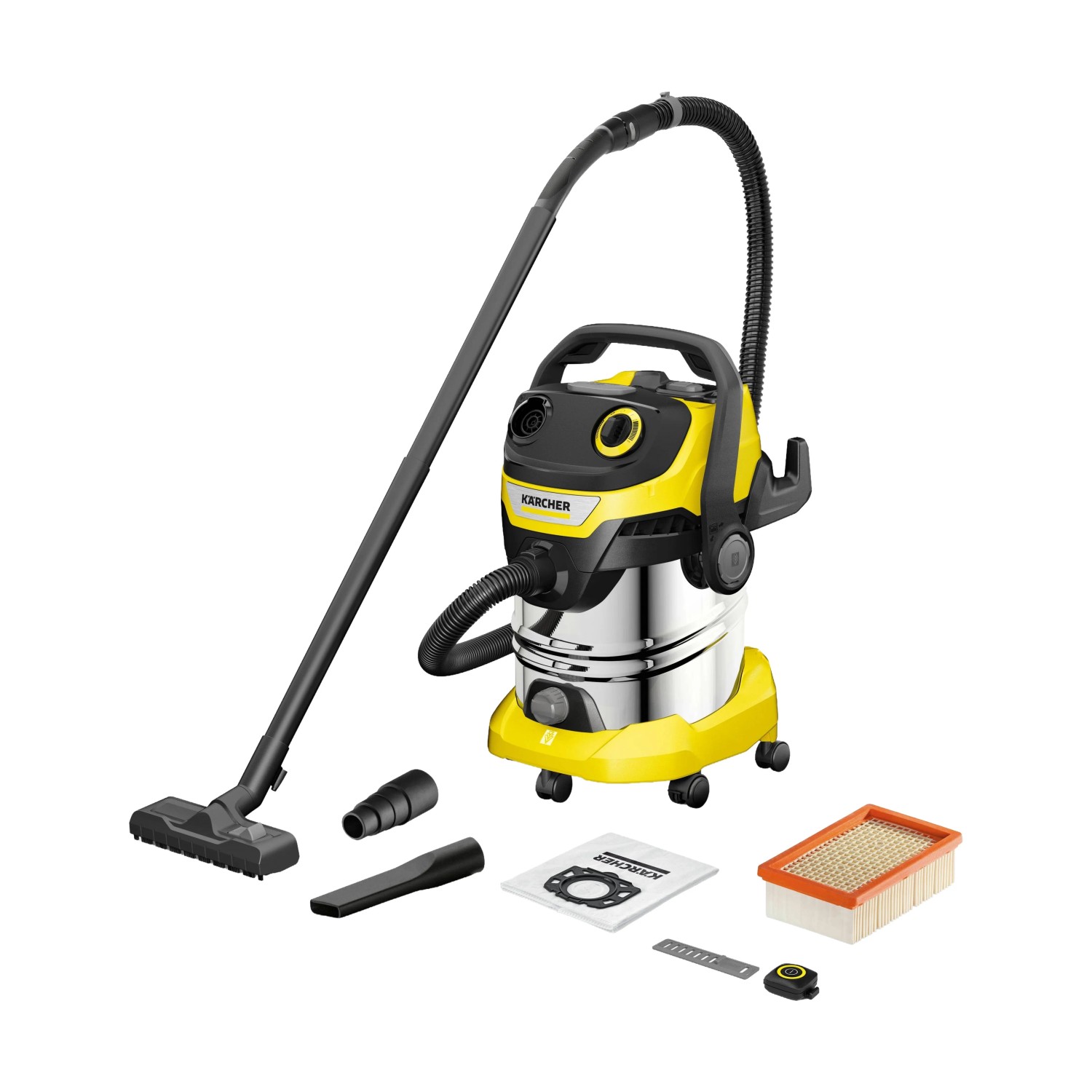 Kärcher Nass-/Trockensauger WD 5 Control S 25/5/22 Gelb 25, 1.200 W