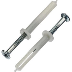 Kragenkopf-Nageldübel 6x40 mm mit Schraube, 200er Pack