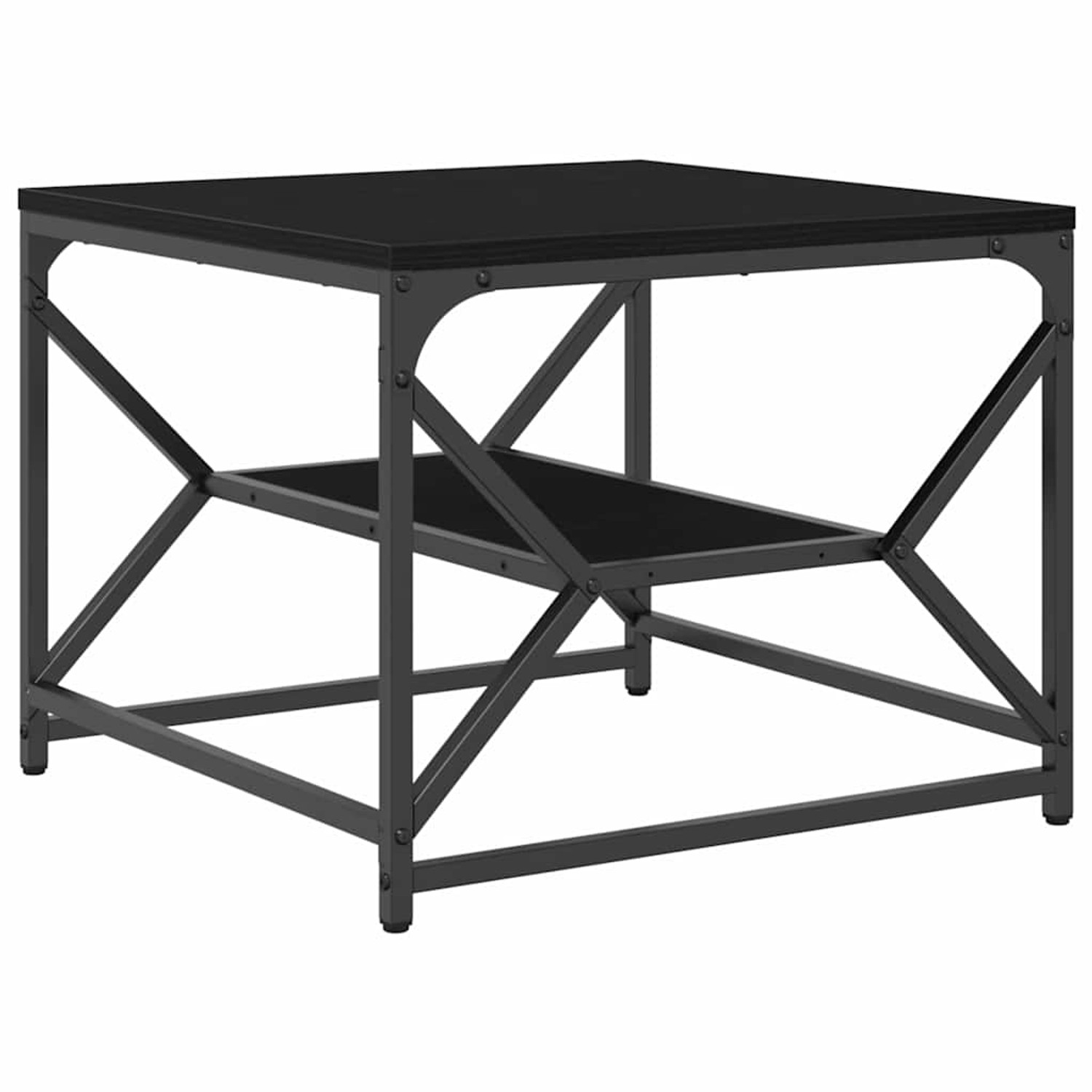 vidaXL Couchtisch Schwarze Eiche 51 x 50 x 40 cm 868225 günstig online kaufen