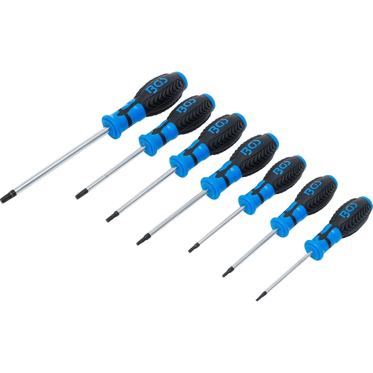 BGS Schraubendreher Satz T Profil  Für Torx  Mit Bohrung T10 T40 7Tlg  7841