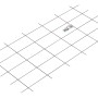 Braunes Metallspalier, 150x75 cm, mit Befestigungsmaterial für Rankpflanzen.