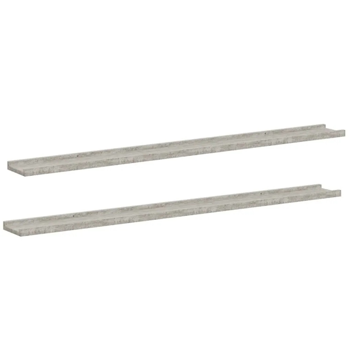 Thumbnail - vidaXL Wandregale 2 Stk Betongrau 115x9x3 cm 326703