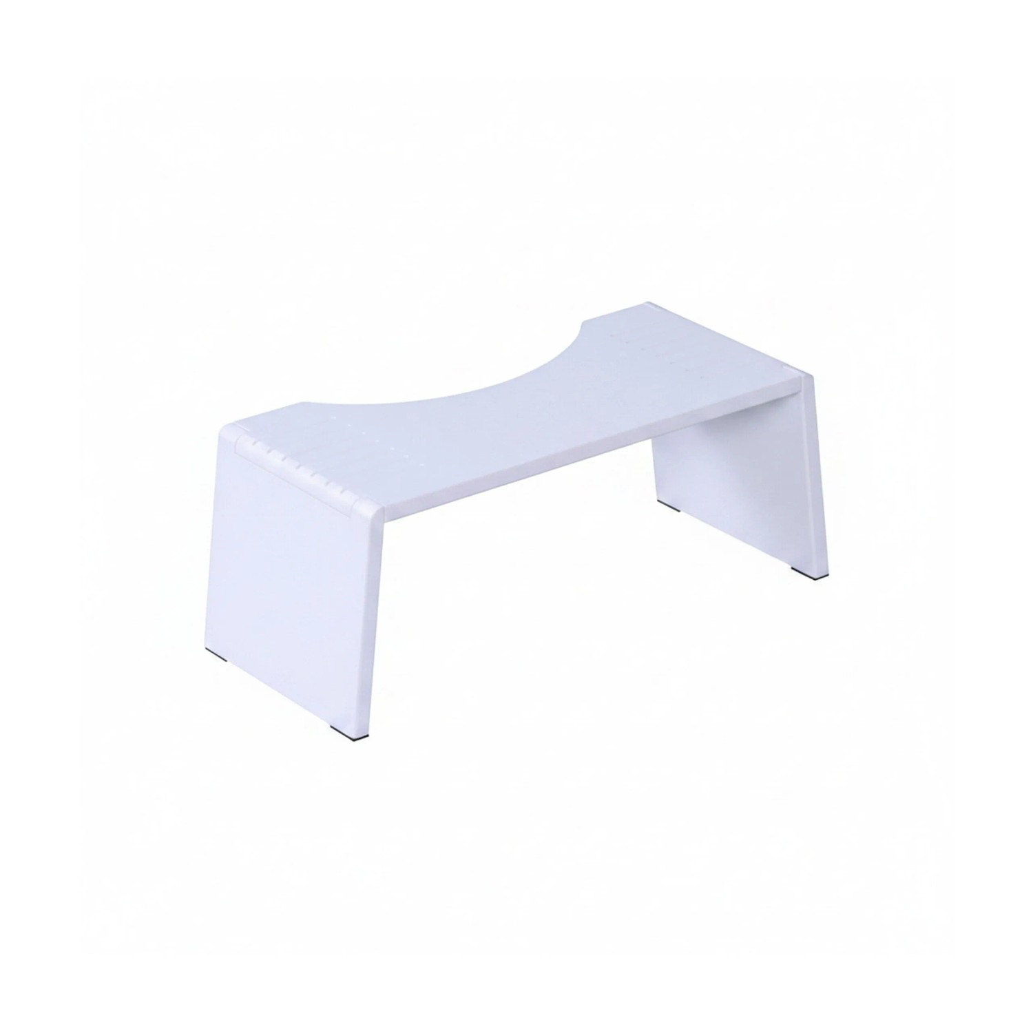 Relaxdays Toilettenhocker Bambus Weiß Klappbar 19 cm x 43,5 cm x 20 cm 1,7 kg