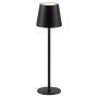 Schwarze LED-Akku-Tischleuchte Euria von Just Light, 37 cm hoch, dimmbar.