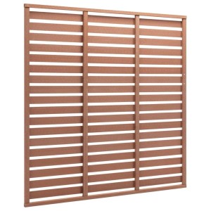 vidaXL Zaunplatte WPC 180x180 cm Braun 318109